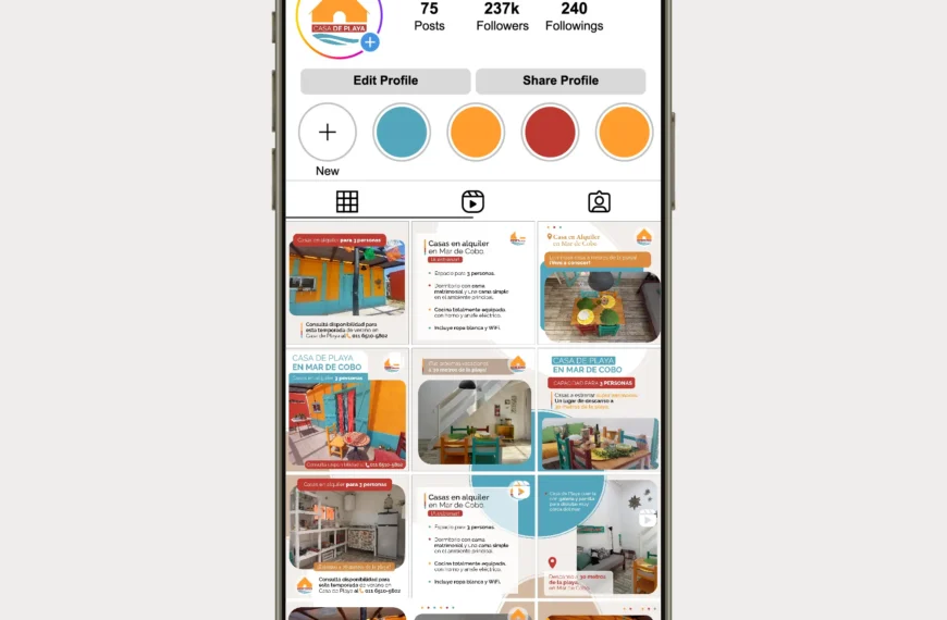 Social Media Design and Management for Casa de Playa