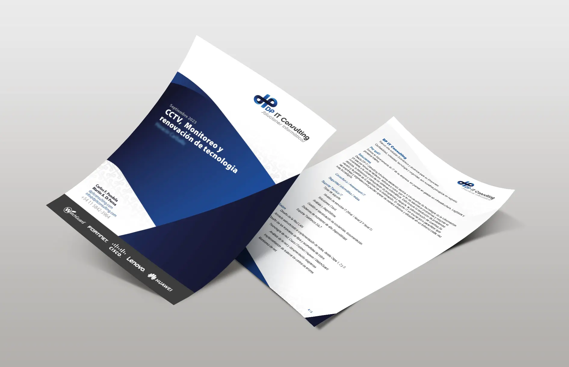 Graphic system and redesign for DP IT Consulting